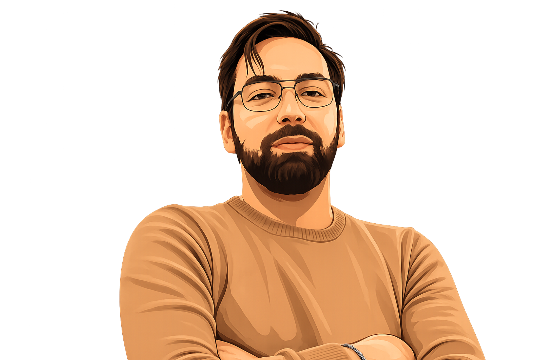Portrait illustré de Clément El Hadri
